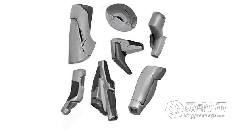 绘画教程 构建复杂体积形式数字绘画技术视频教程 中文字幕  灵感中国网 www.lingganchina.com