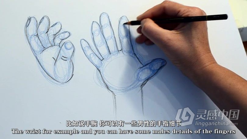 绘画教程 绘制卡通人物的终极指南视频教程 中文字幕  灵感中国网 www.lingganchina.com