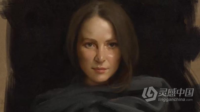 绘画教程 Jarod Erwin数字人像绘画技术实例训练视频教程第一季  灵感中国网 www.lingganchina.com