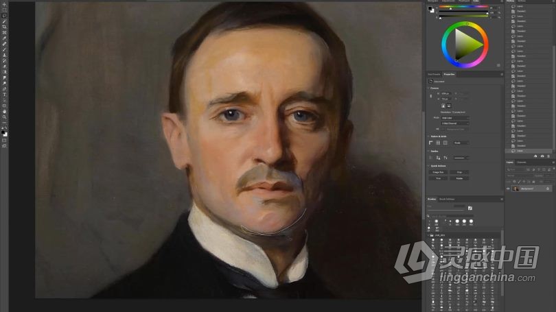 绘画教程 Jarod Erwin数字人像绘画技术实例训练视频教程第一季  灵感中国网 www.lingganchina.com