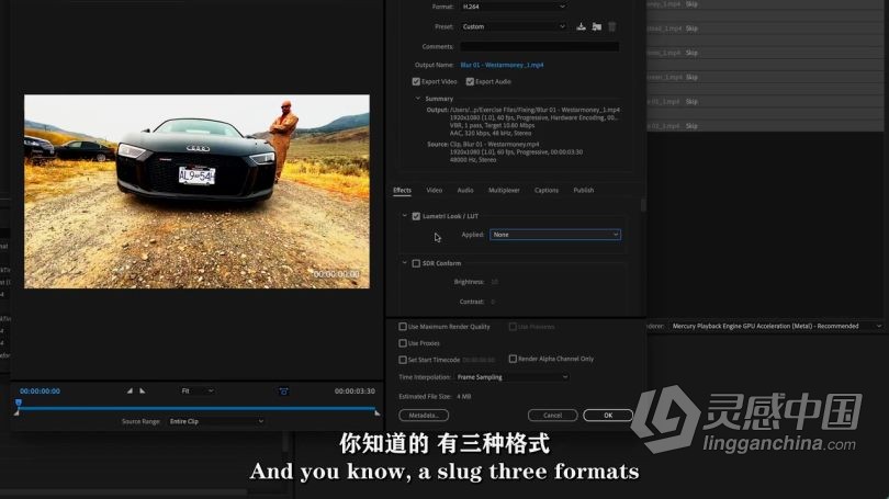 Pr教程 Premiere Pro高级技能进阶技术训练视频教程中文字幕  灵感中国网 www.lingganchina.com