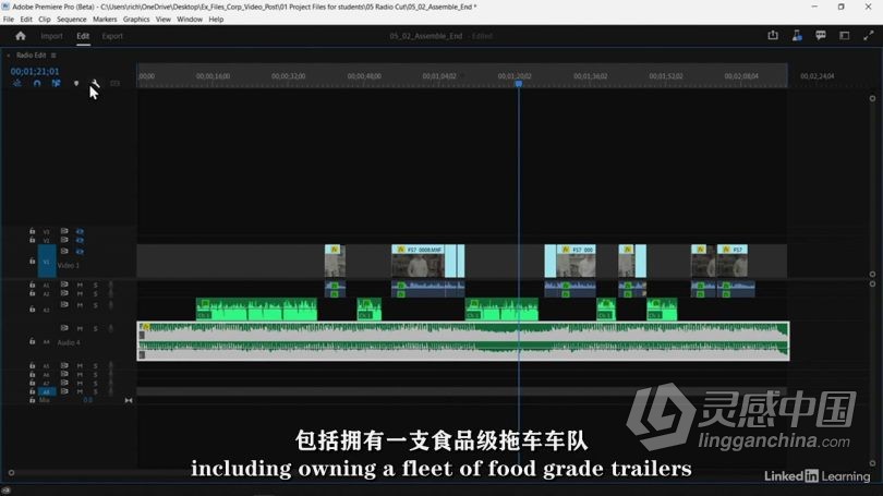 Pr教程 Premiere Pro企业宣传视频后期制作技术视频教程 中文字幕  灵感中国社区 www.lingganchina.com