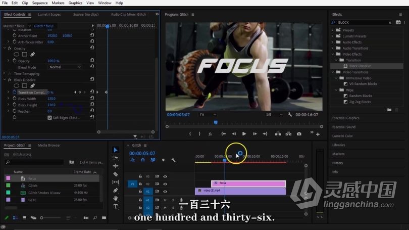 Pr教程 Premiere Pro创意视频编辑技巧视频教程 中文字幕  灵感中国社区 www.lingganchina.com