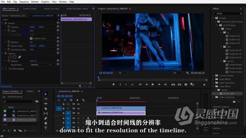 Pr教程 Premiere Pro创意视频编辑技巧视频教程 中文字幕  灵感中国网 www.lingganchina.com