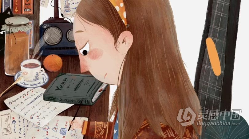 绘画教程 柚子儿童插画商业插画视频教程中文教程  灵感中国网 www.lingganchina.com