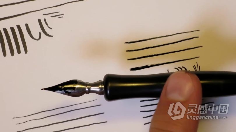 绘画教程 欧美墨水笔传统绘画训练视频教程  灵感中国网 www.lingganchina.com