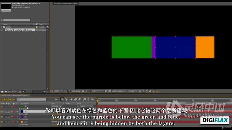 AE教程 AE初学者创建动画完整过程视频教程中文字幕  灵感中国网 www.lingganchina.com