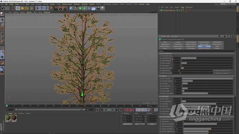 C4D教程 Cinema 4D创意景观插画实例制作视频教程  灵感中国网 www.lingganchina.com