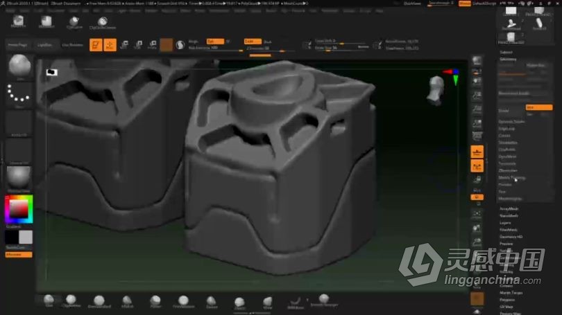 Zbrush教程 Zbrush概念艺术电台收音机硬表面建模视频教程Zbrush教程 Zbrush概念艺术电台收音机硬表面建模视频教程  灵感中国网 www.lingganchina.com