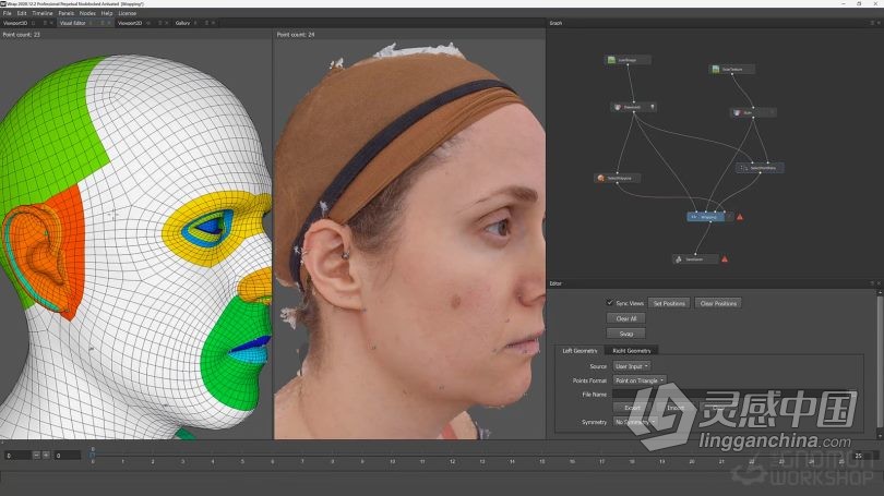 Zbrush教程 Zbrush单相机扫描摄影测量数字角色模型制作视频教程  灵感中国网 www.lingganchina.com