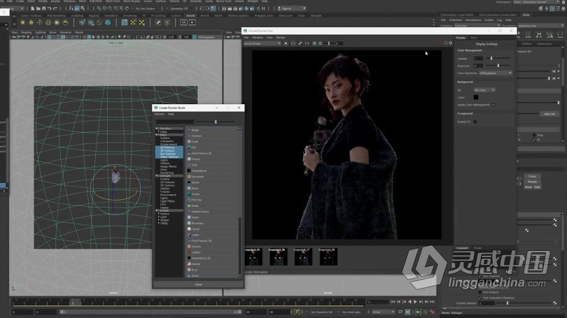 Zbrush教程 Zbrush逼真角色创建立体模型全流程视频教程  灵感中国网 www.lingganchina.com
