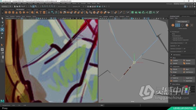 Zbrush教程 战神游戏概念艺术大剑武器设计工作流程视频教程  灵感中国网 www.lingganchina.com