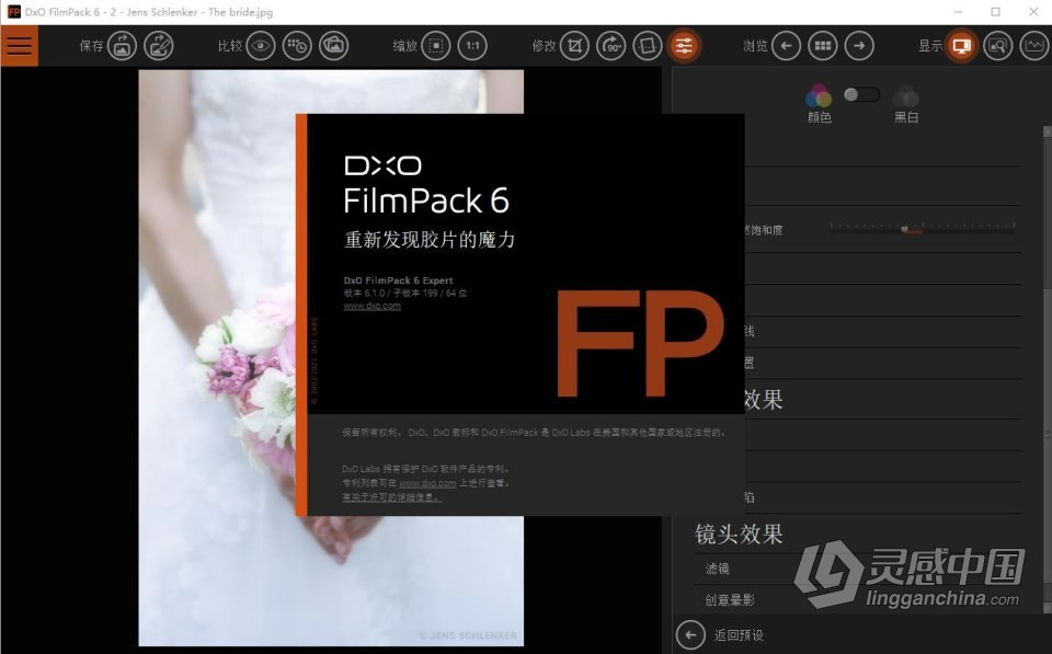 PS滤镜插件创意胶片模拟软件 DxO FilmPack 6.1.0.199 中文版 WIN独立版+PS滤镜  灵感中国社区 www.lingganchina.com