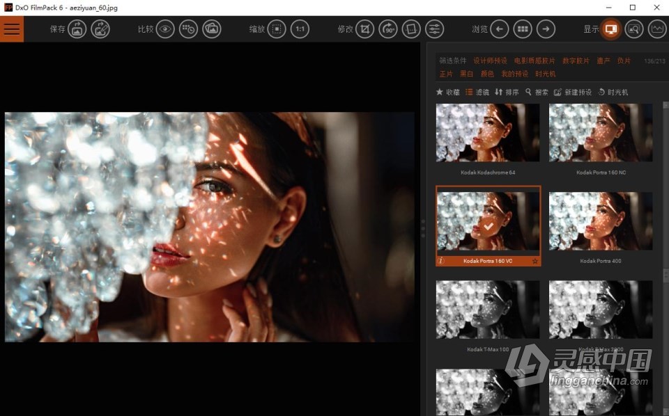 PS滤镜插件创意胶片模拟软件 DxO FilmPack 6.1.0.199 中文版 WIN独立版+PS滤镜  灵感中国社区 www.lingganchina.com