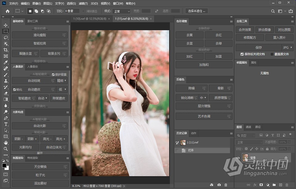开贝修图Max 2.2.13旗舰版 Win10专用（含调色包和素材包）  灵感中国网 www.lingganchina.com
