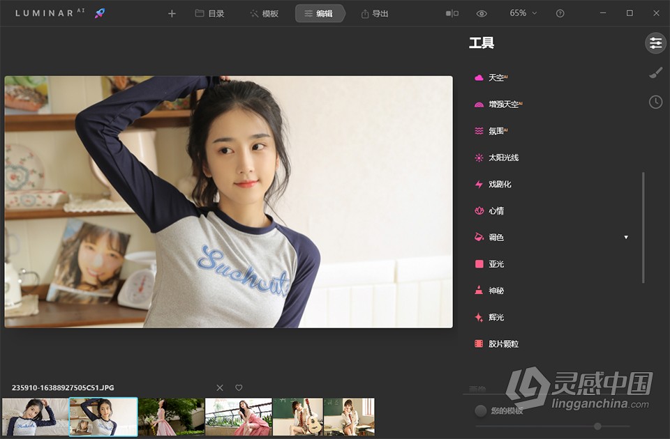 人工智能照片编辑软件 Luminar AI 1.5.2 (9370) Win中文激活版下载  灵感中国网 www.lingganchina.com