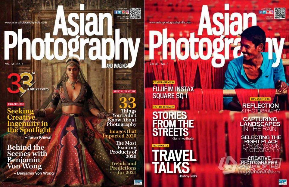 亚洲摄影-2021年全年1-12期合集Asian Photography - Full Year 2021  灵感中国网 www.lingganchina.com