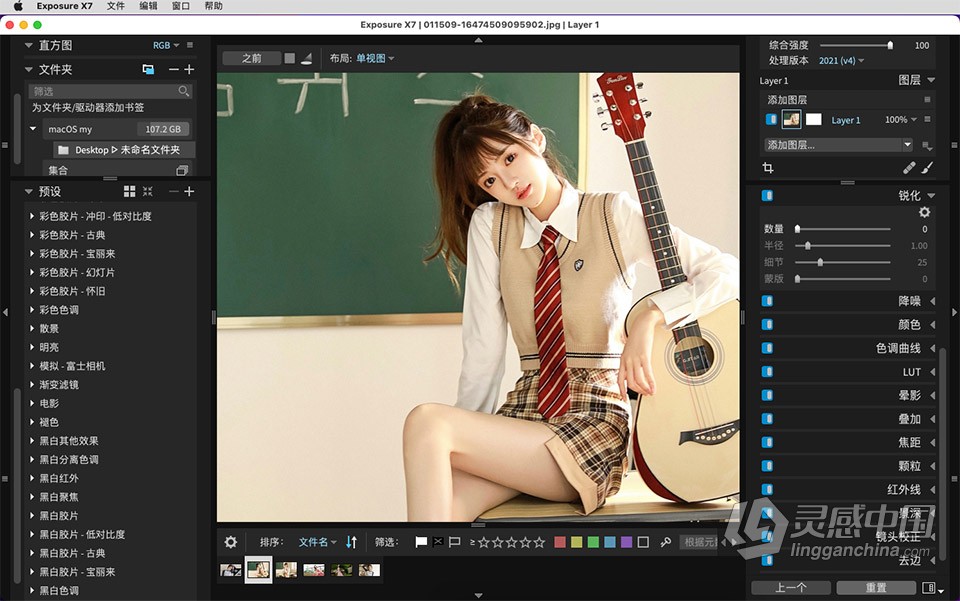 Exposure X7 Mac 无损RAW照片编辑调色软件 Exposure X7 v7.1.5.197 macOS汉化版下载  灵感中国网 www.lingganchina.com