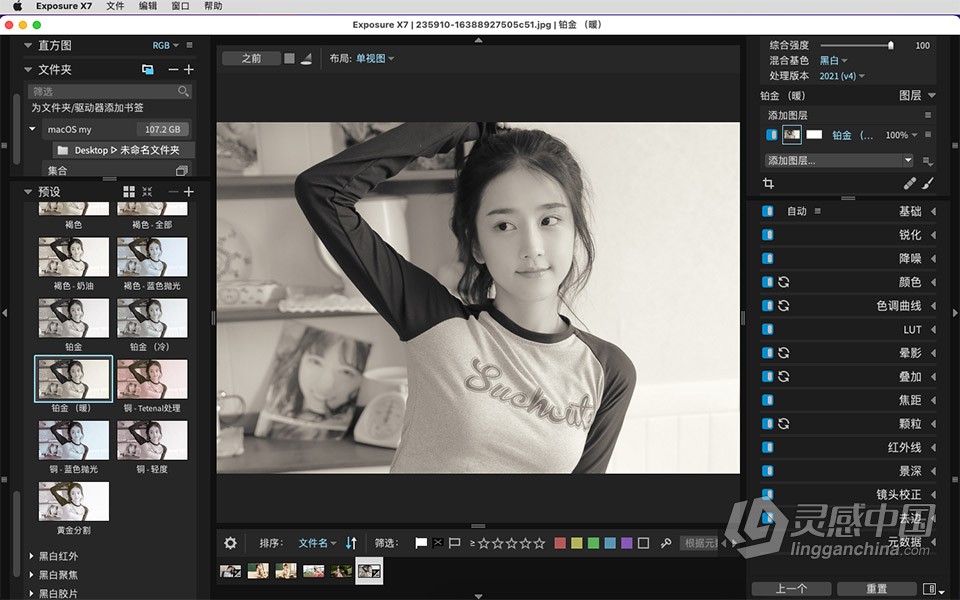 Exposure X7 Mac 无损RAW照片编辑调色软件 Exposure X7 v7.1.5.197 macOS汉化版下载  灵感中国网 www.lingganchina.com