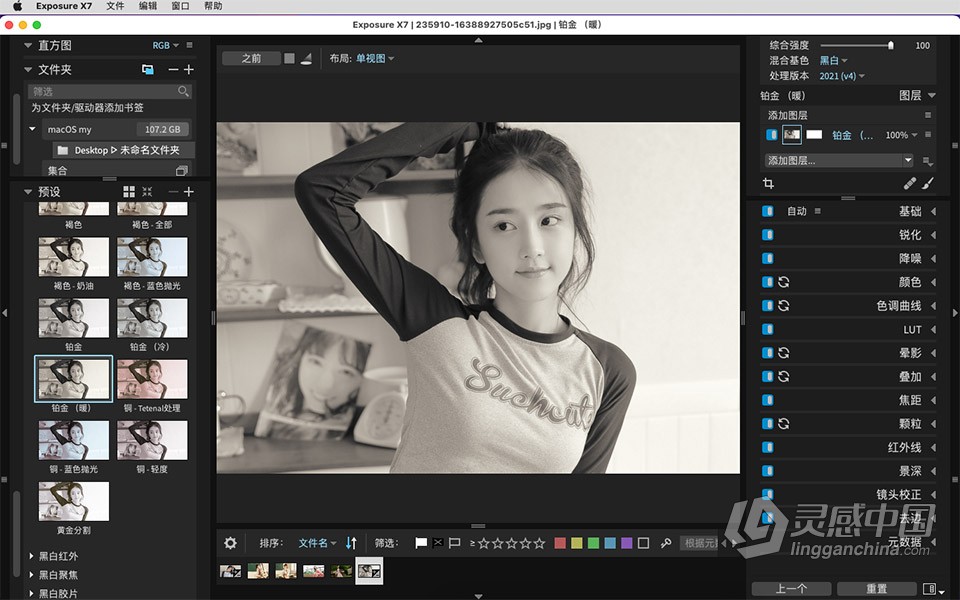 Exposure X7 Mac 无损RAW照片编辑调色软件 Exposure X7 v7.1.5.197 macOS汉化版下载  灵感中国社区 www.lingganchina.com