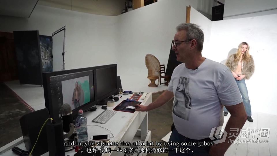 摄影师Peter Coulson-工作室棚拍时尚人像创意光影布光教程 中英字幕  灵感中国网 www.lingganchina.com