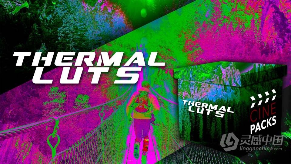 16种镜头红外热外观效果视频风格LUTs调色预设 THERMAL LUTS  灵感中国网 www.lingganchina.com