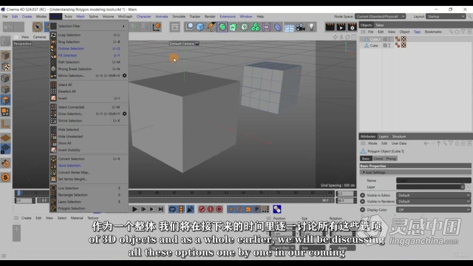 Cinema 4D S24建模技术完全指南视频教程 中文字幕  灵感中国社区 www.lingganchina.com