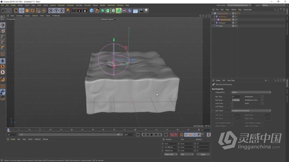 C4D浮游小船完整制作全流程视频教程  灵感中国网 www.lingganchina.com