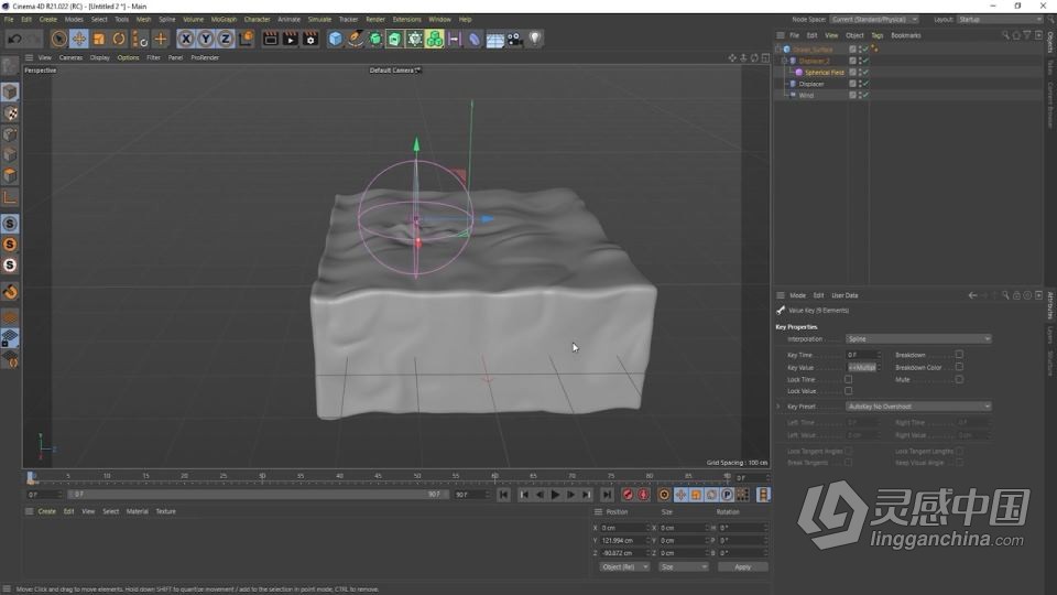 C4D浮游小船完整制作全流程视频教程  灵感中国社区 www.lingganchina.com