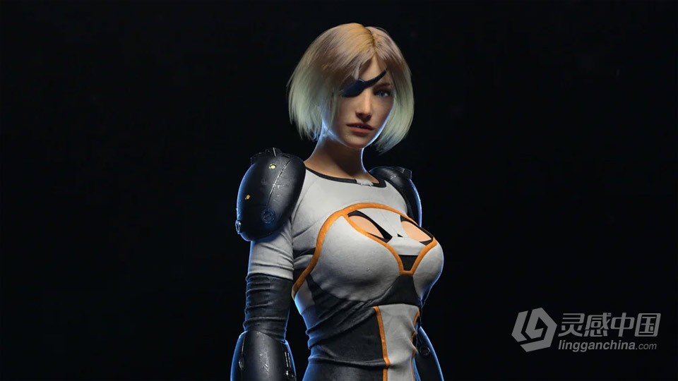 C4D与Marvelous超精细女性角色完整制作工作流程视频教程  灵感中国网 www.lingganchina.com