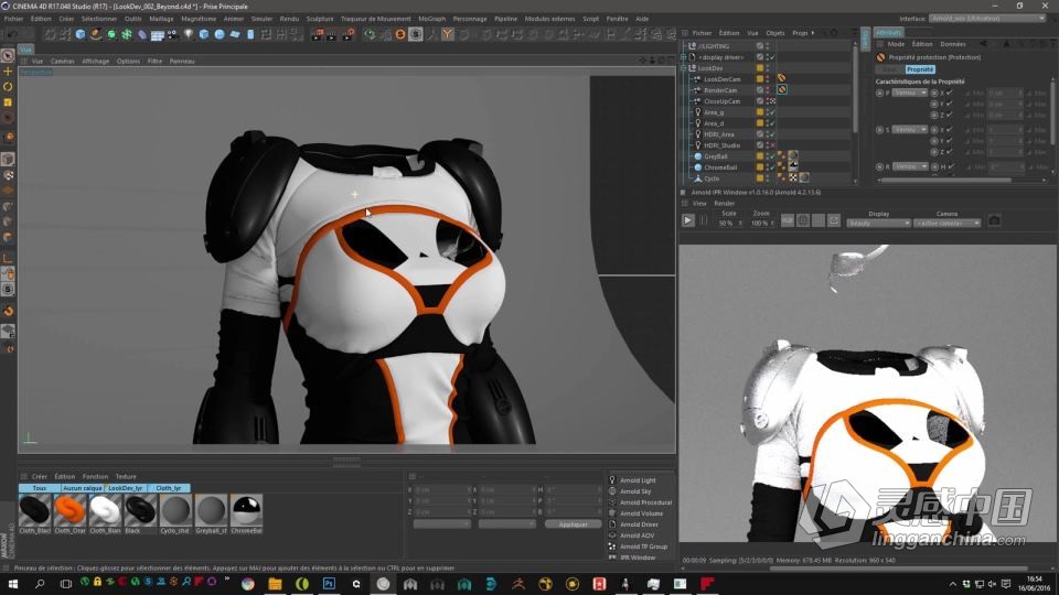 C4D与Marvelous超精细女性角色完整制作工作流程视频教程  灵感中国网 www.lingganchina.com