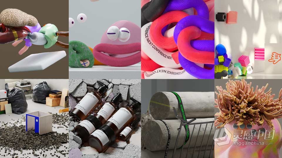 C4D和Redshift 3D设计渲染视频教程（大师Vincent Schwenk49部全集）  灵感中国网 www.lingganchina.com