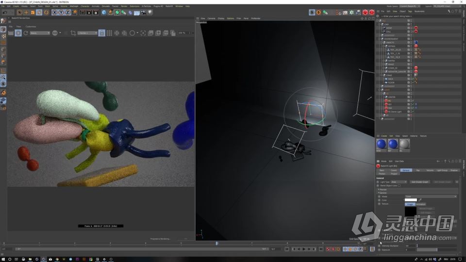 C4D和Redshift 3D设计渲染视频教程（大师Vincent Schwenk49部全集）  灵感中国网 www.lingganchina.com