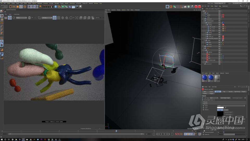 C4D和Redshift 3D设计渲染视频教程（大师Vincent Schwenk49部全集）  灵感中国社区 www.lingganchina.com