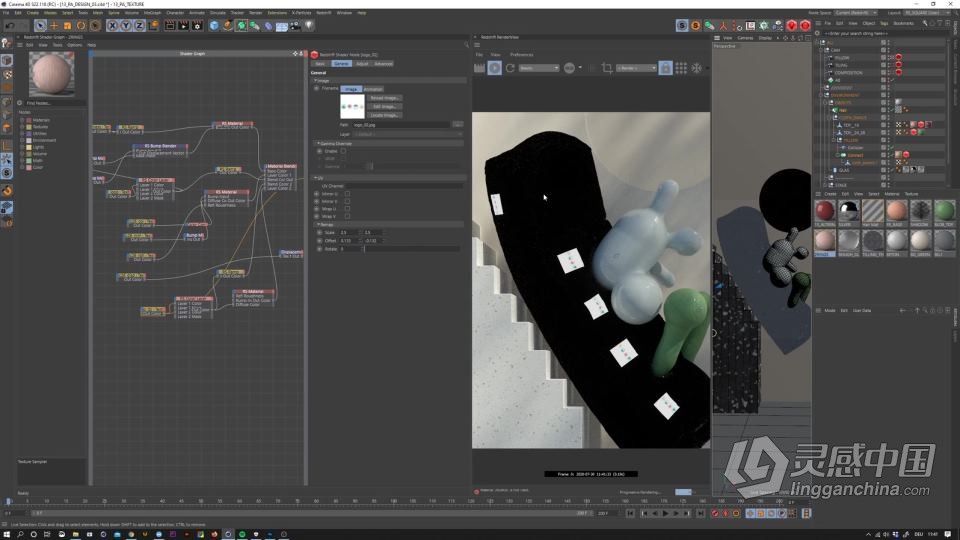 C4D和Redshift 3D设计渲染视频教程（大师Vincent Schwenk49部全集）  灵感中国网 www.lingganchina.com