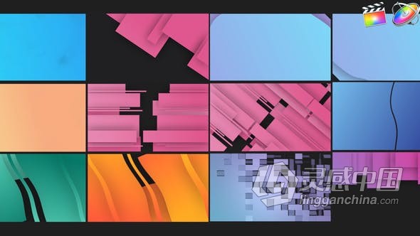 FCPX插件13组形状动画过渡转场视频效果 Abstract Shape Transitions  灵感中国网 www.lingganchina.com
