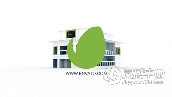 FCPX插件-蓝图建设房子房地产工程发展技术宣传视频片头模板 Real Estate Logo V2  灵感中国网 www.lingganchina.com