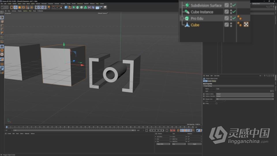 影视级CGI镜头特效大师级制作训练视频教程第一季 INTRO TO CGI: CINEMA 4D + OCTANE  灵感中国网 www.lingganchina.com