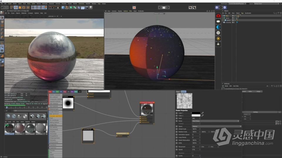 影视级CGI镜头特效大师级制作训练视频教程第一季 INTRO TO CGI: CINEMA 4D + OCTANE  灵感中国网 www.lingganchina.com