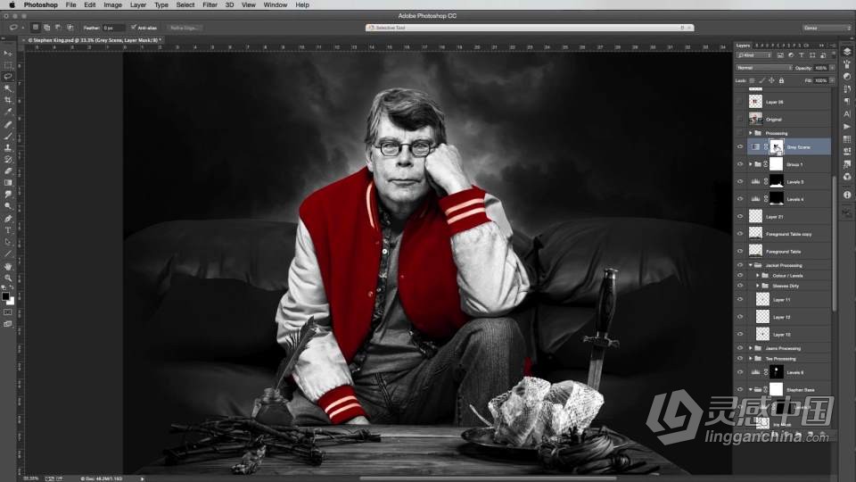 Photoshop平面设计核心技能训练视频教程  灵感中国网 www.lingganchina.com