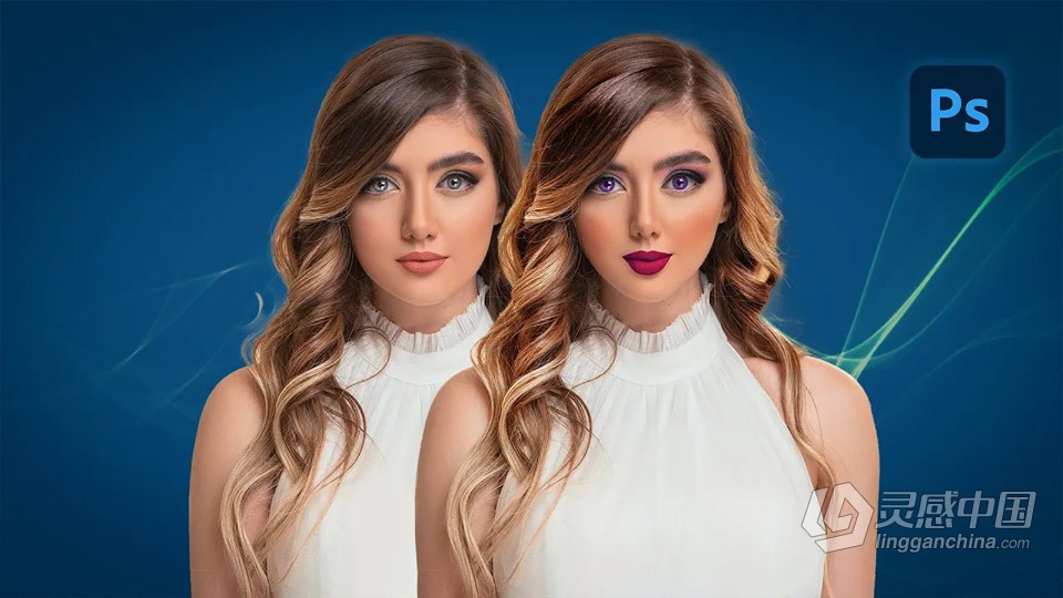 Photoshop人像修饰快速入门技术视频教程 中文字幕 Portrait Retouching Quickly in Adobe Photoshop  灵感中国网 www.lingganchina.com