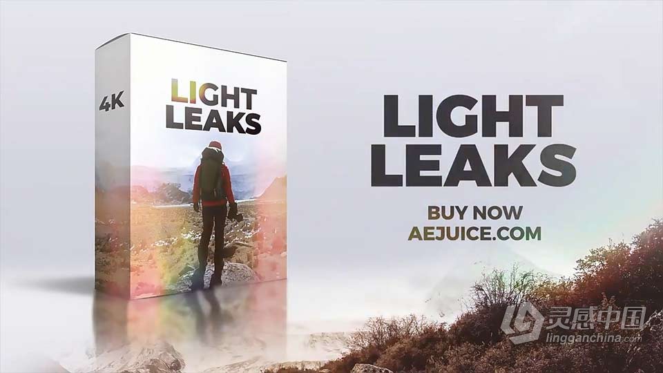 Light Leaks 4K分辨率视频素材61组镜头漏光闪烁光效叠加动画效果  灵感中国网 www.lingganchina.com