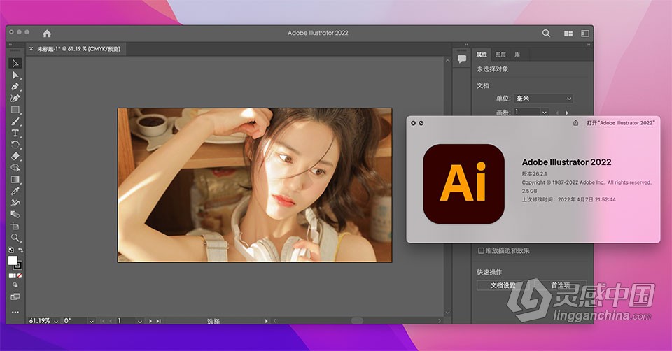 Ai 2022苹果版 Illustrator 2022 v26.2.1 for Mac 中文激活版 intel/M1通用  灵感中国网 www.lingganchina.com