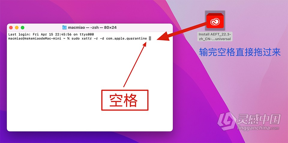 Au 2022苹果版 Audition 2022 v22.4 for Mac 中文激活版 intel/M1通用  灵感中国社区 www.lingganchina.com