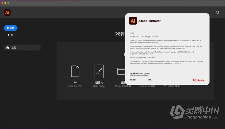 Ai 2022苹果版 Illustrator 2022 v26.3.1 for Mac 中文激活版 intel/M1通用  灵感中国网 www.lingganchina.com