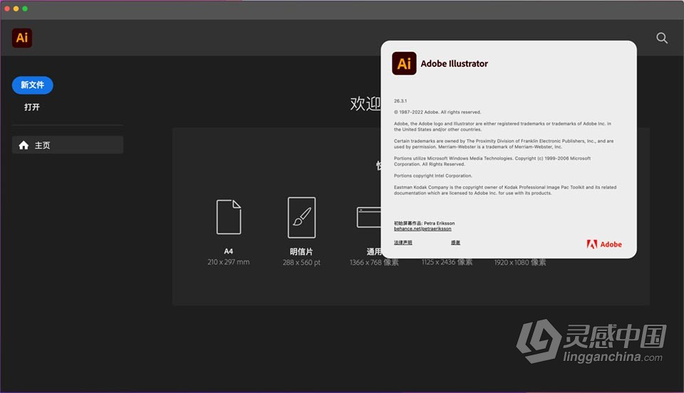 Ai 2022苹果版 Illustrator 2022 v26.3.1 for Mac 中文激活版 intel/M1通用  灵感中国社区 www.lingganchina.com