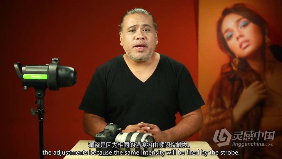 人像摄影布光教程：克服你对工作室闪光灯的恐惧 中英字幕  灵感中国网 www.lingganchina.com