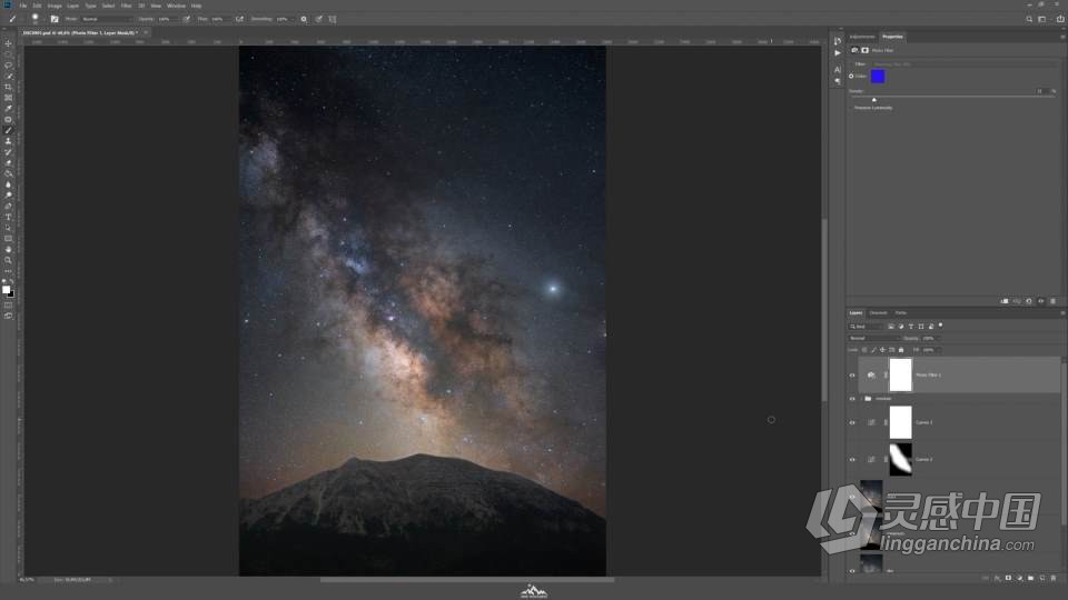 Artenocturno - 天文银河系风光摄影后期修饰技巧教程-中文字幕 MilkyWay – Revelado y Procesado  灵感中国网 www.lingganchina.com