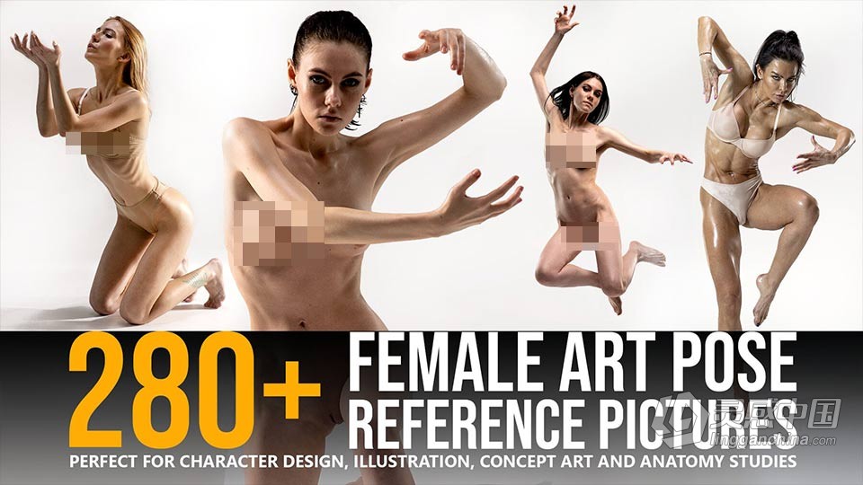 280张女性各种艺术姿势造型高清参考图合集 280+ Female Art Pose Reference Pictures  灵感中国社区 www.lingganchina.com