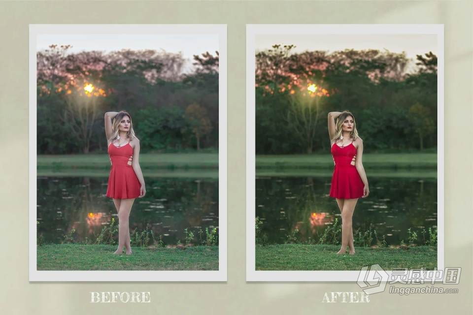 外拍森系人像后期调色Lightroom预设 Princess Bride Lightroom Presets  灵感中国网 www.lingganchina.com
